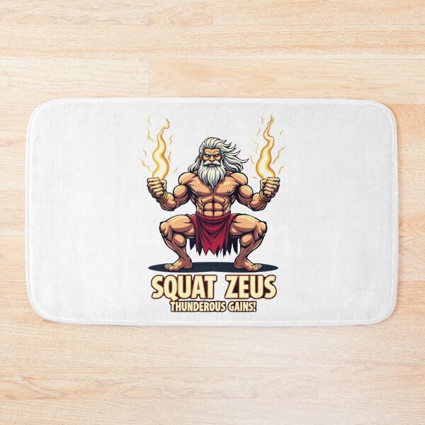 Item preview, Squat Zeus – Thunderous Gains! designed and sold by BeamiCreations.