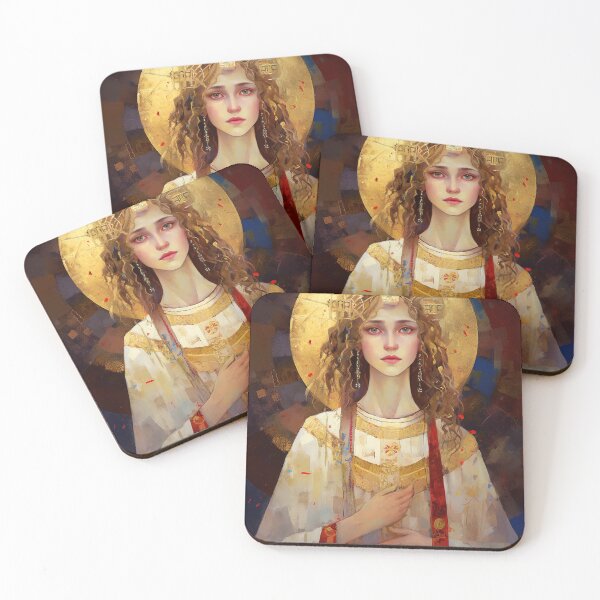 Item preview, Saint Ursula designed and sold by SanctifiedSouls.