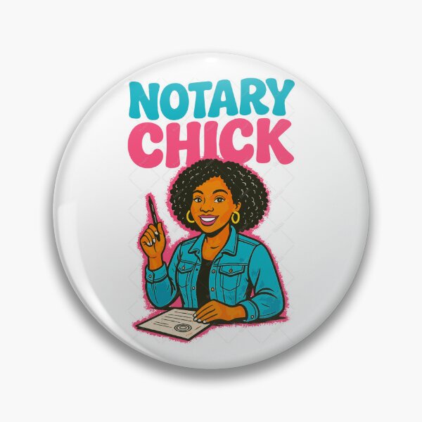 Item preview, Notary Chick - Cool Retro Notary Public Cartoon Tee designed and sold by NotaryLife.