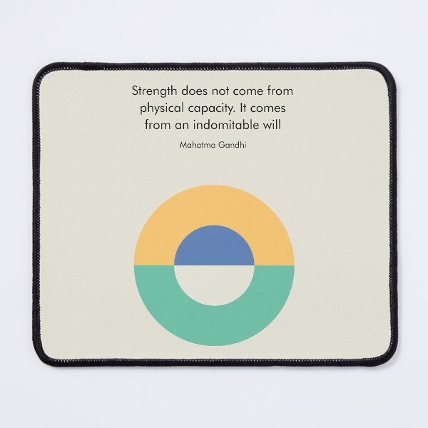 Item preview, Indomitable Will Mahatma Gandhi Quote India Peace designed and sold by kakarikihill.