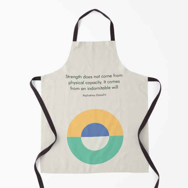 Item preview, Indomitable Will Mahatma Gandhi Quote India Peace designed and sold by kakarikihill.