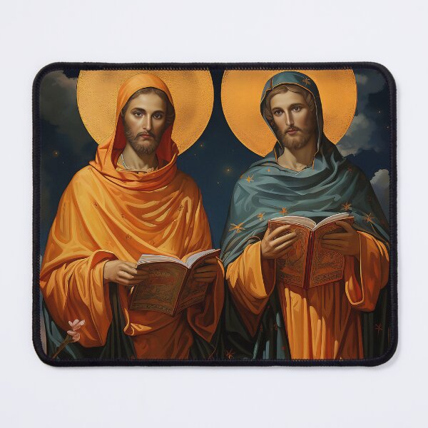 Item preview, Saints Cosmas and Damian designed and sold by SanctifiedSouls.