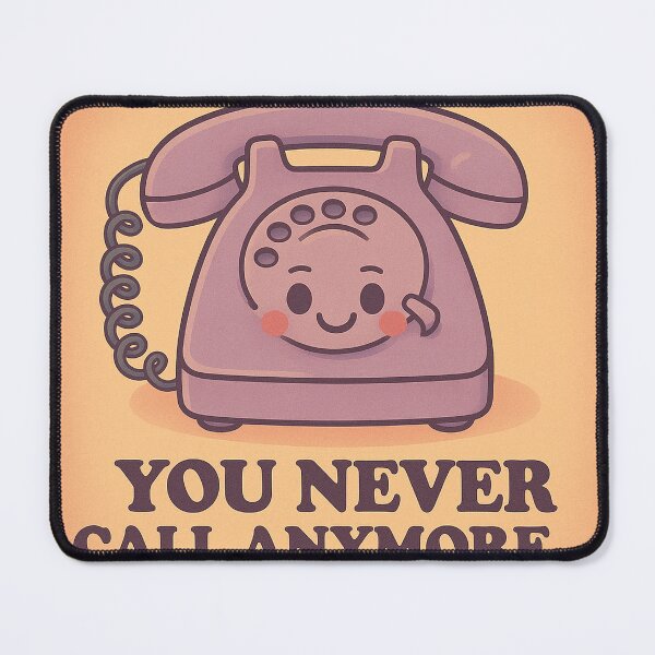 Item preview, You Never Call Anymore – Retro Phone Funny Art designed and sold by Neovibe Print.
