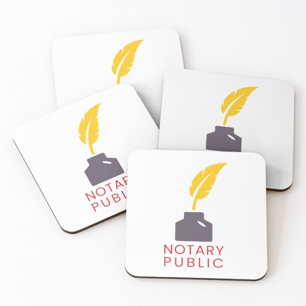 Item preview, Notary Public Seal – Elegant Quill & Ink Professional Design designed and sold by NotaryLife.