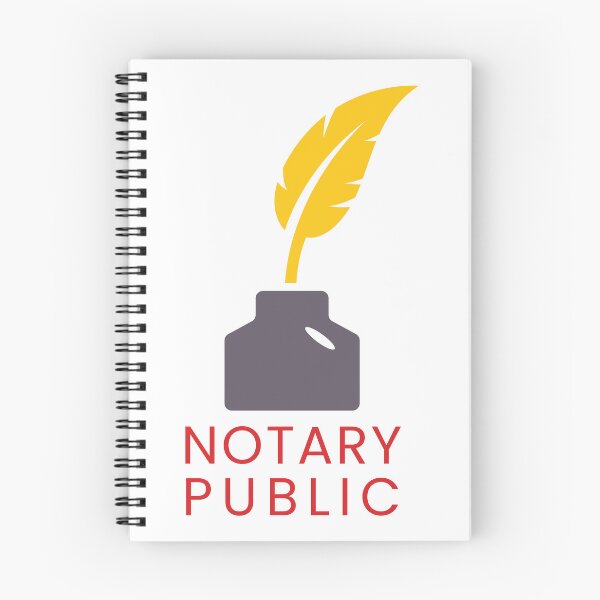 Item preview, Notary Public Seal – Elegant Quill & Ink Professional Design designed and sold by NotaryLife.