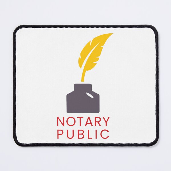 Item preview, Notary Public Seal – Elegant Quill & Ink Professional Design designed and sold by NotaryLife.