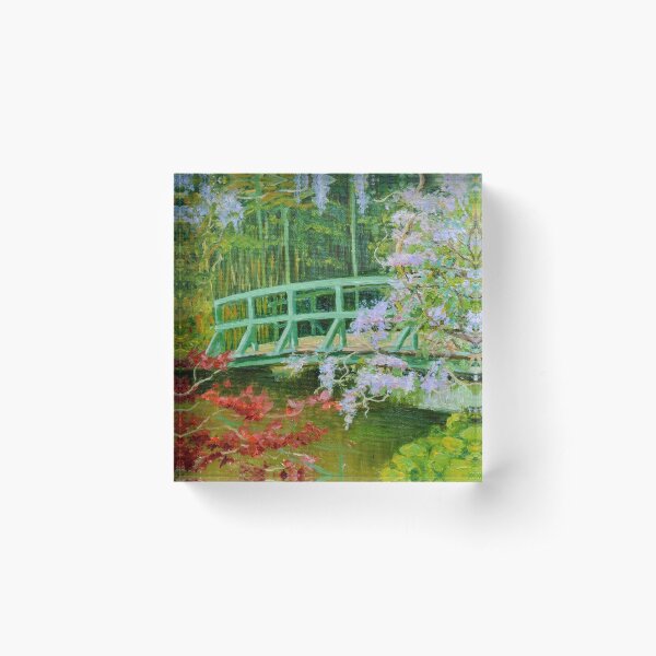 Aperçu de l'œuvre Le pont de glycine de Claude Monet à Giverny créée et vendue par Dai Wynn Fine Art.