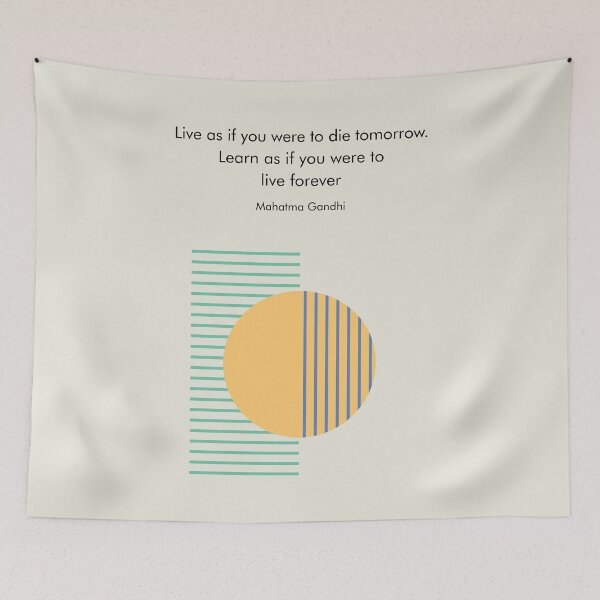 Item preview, Learn Forever Mahatma Gandhi Quote India Peace designed and sold by kakarikihill.