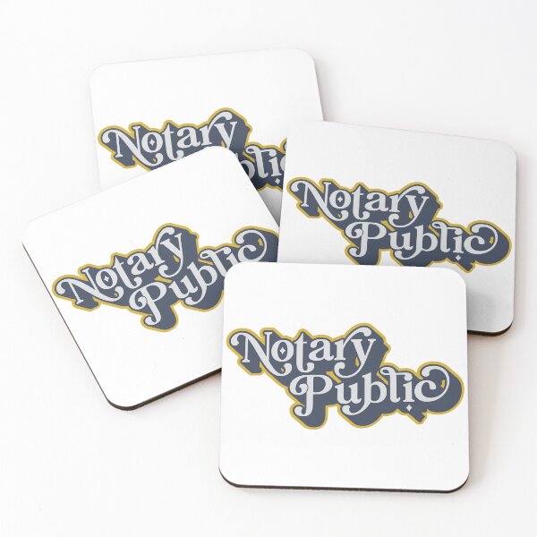 Item preview, Vintage Notary Public Typography – Retro Script Swirl Design designed and sold by NotaryLife.