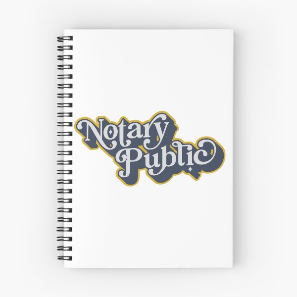 Item preview, Vintage Notary Public Typography – Retro Script Swirl Design designed and sold by NotaryLife.