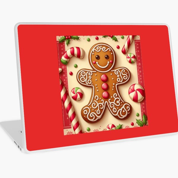 Item preview, A Christmas gingerbread man print to add Christmas cheer designed and sold by Love Earth Designs.