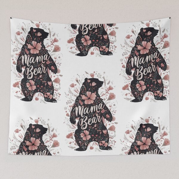 Item preview, Cute Flower Mama Bear  designed and sold by PlanetMarker.
