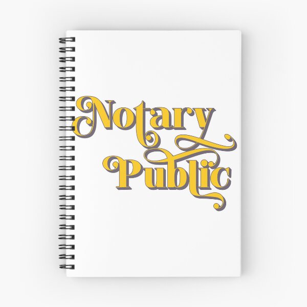 Item preview, Bold Gold Notary Public Typography – Elegant Vintage Script Design designed and sold by NotaryLife.