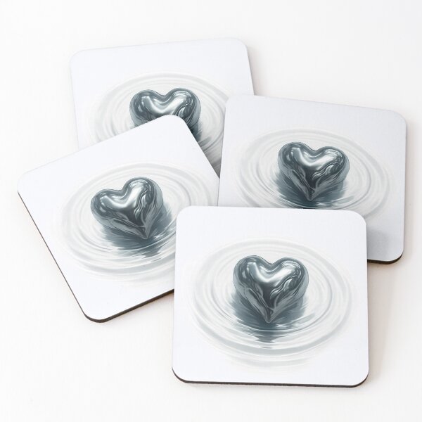 Item preview, A Drop of Heart – Metal + Water Series (25/29) designed and sold by RinWinArts.