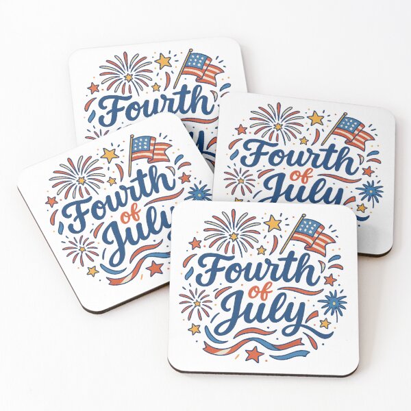 Item preview, Colourful 4th of July Illustration  designed and sold by Brontox.
