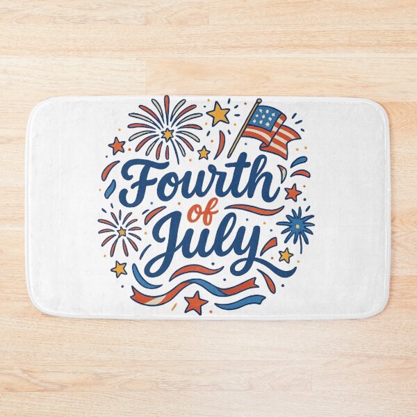 Item preview, Colourful 4th of July Illustration  designed and sold by Brontox.