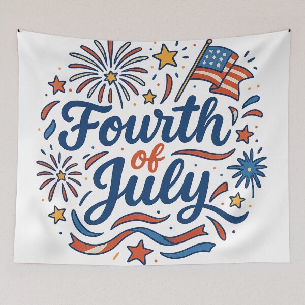 Item preview, Colourful 4th of July Illustration  designed and sold by Brontox.