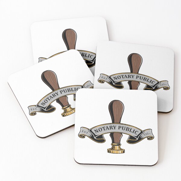 Item preview, Notary Public Heritage Seal – Classic Stamp Handle Ribbon Design designed and sold by NotaryLife.