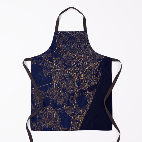 Item preview, Recife, Pernambuco, Brazil Map - City At Night designed and sold by deMAP.