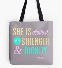 Proverbs 31 Print Tote Bag
