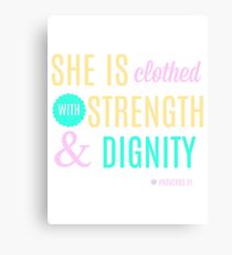 Proverbs 31 Print Canvas Print