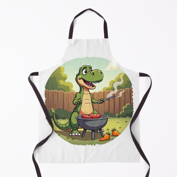 Item preview, Funny T-Rex Grilling Illustration – 'T-Rex Barbecuing- Father;s Day designed and sold by ebocraft.