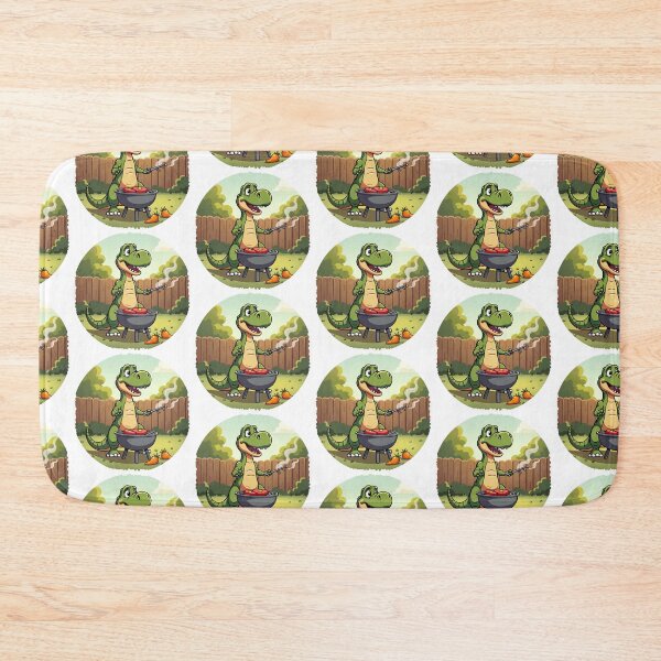 Item preview, Funny T-Rex Grilling Illustration – 'T-Rex Barbecuing- Father;s Day designed and sold by ebocraft.