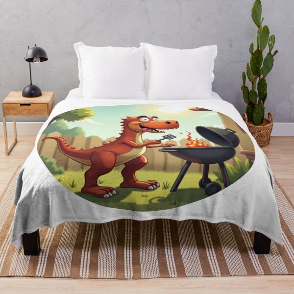 Item preview, Cool Triceratops Grill Boss – Backyard BBQ Dinosaur Cartoon designed and sold by ebocraft.