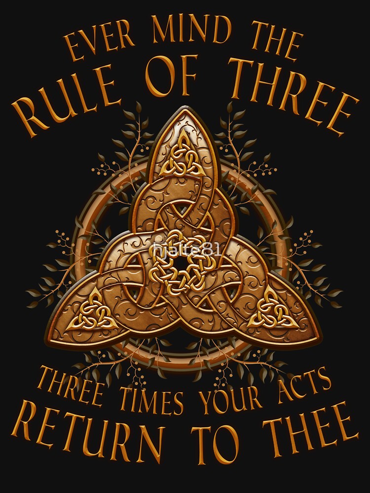 Thumbnail 7 of 7, Classic T-Shirt, Triquetra Rule of Three designed and sold by hjalte81.