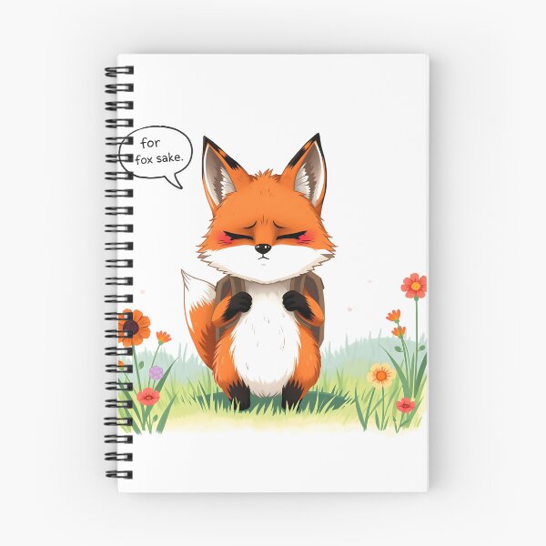 Item preview, For Fox Sake – Cute & Sassy Fox Pun designed and sold by FTH.