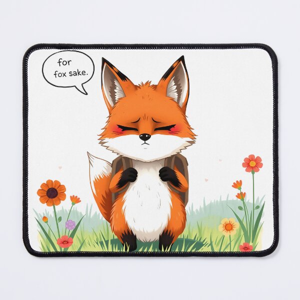 Item preview, For Fox Sake – Cute & Sassy Fox Pun designed and sold by FTH.