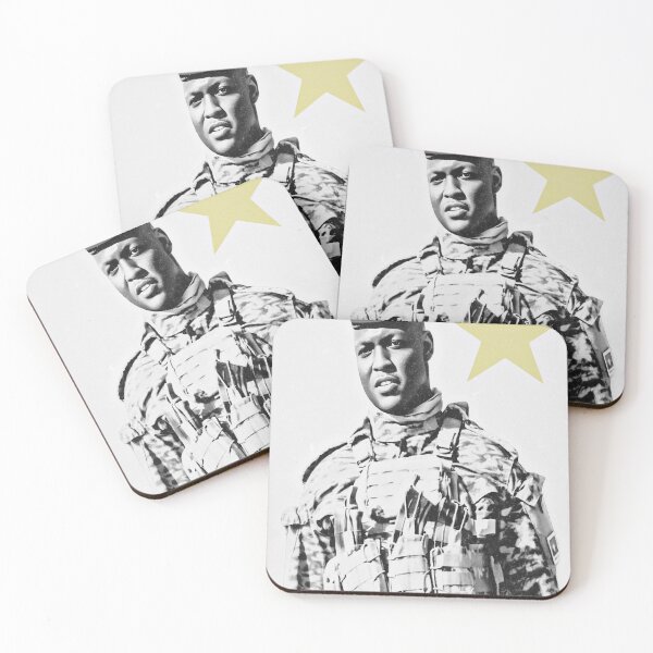 Item preview, Ibrahim Traoré (B&W) designed and sold by Illusive Gathering.