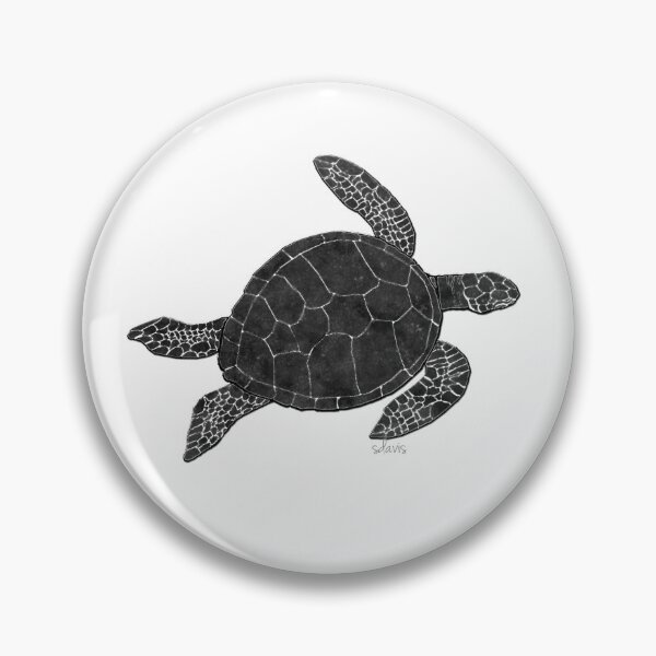 Item preview, Sea Turtle 7G Black & White designed and sold by mandalafractal.