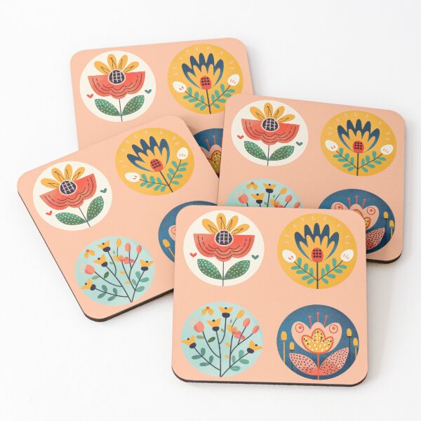 Item preview, Whimsical Flowers Colorful Floral Illustrations designed and sold by GolDreamShop.