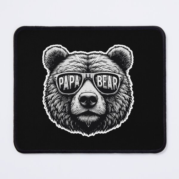 Item preview, Mens Papa Bear Face Sunglasses Papa Bear Lover Father's Day designed and sold by smartrocket.