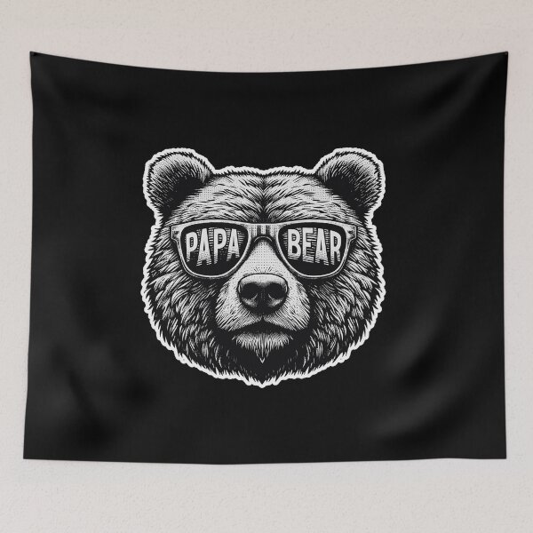 Item preview, Mens Papa Bear Face Sunglasses Papa Bear Lover Father's Day designed and sold by smartrocket.