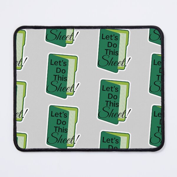 Item preview, Let’s Do This Sheet – Spreadsheet Humor Motivational Sticker designed and sold by charliebarly.