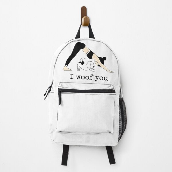 Item preview, I Woof You - Funny Dog Mom Yoga Illustration designed and sold by Vicky021.