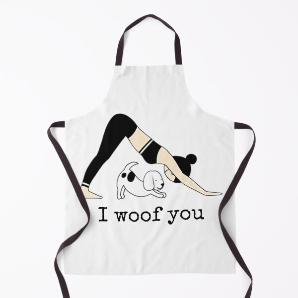 Item preview, I Woof You - Funny Dog Mom Yoga Illustration designed and sold by Vicky021.