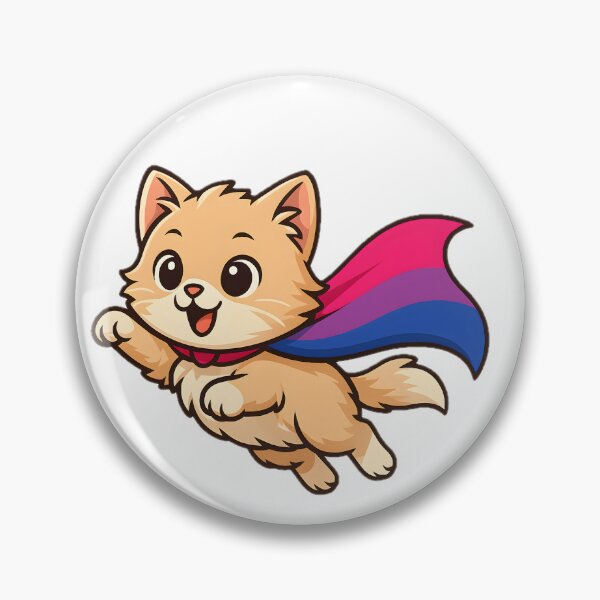 Item preview, Cat with Bisexual Pride Cape – Cute Bi Design designed and sold by Travelslightly.