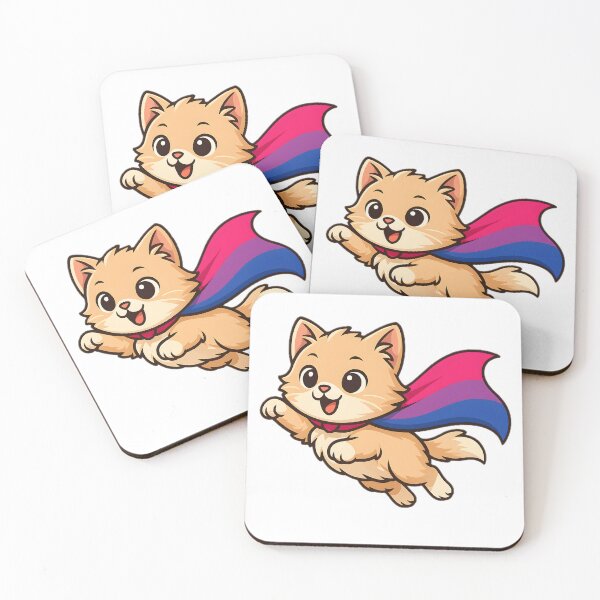 Item preview, Cat with Bisexual Pride Cape – Cute Bi Design designed and sold by Travelslightly.