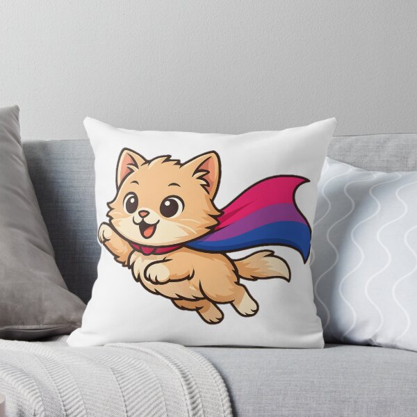Item preview, Cat with Bisexual Pride Cape – Cute Bi Design designed and sold by Travelslightly.