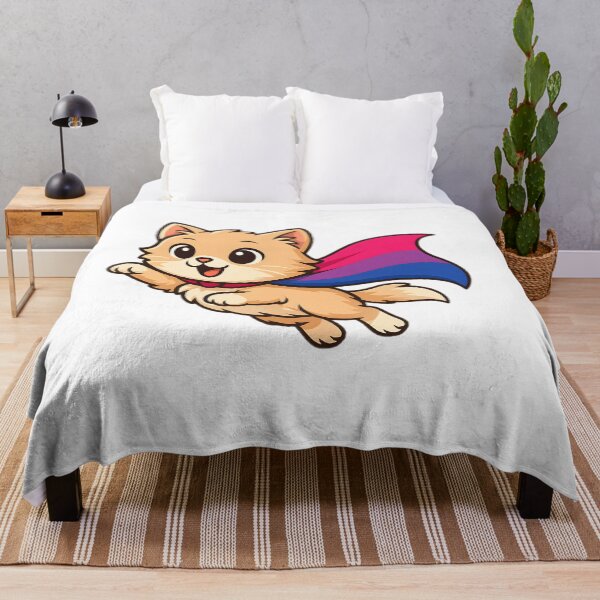 Item preview, Cat with Bisexual Pride Cape – Cute Bi Design designed and sold by Travelslightly.