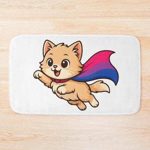 Item preview, Cat with Bisexual Pride Cape – Cute Bi Design designed and sold by Travelslightly.