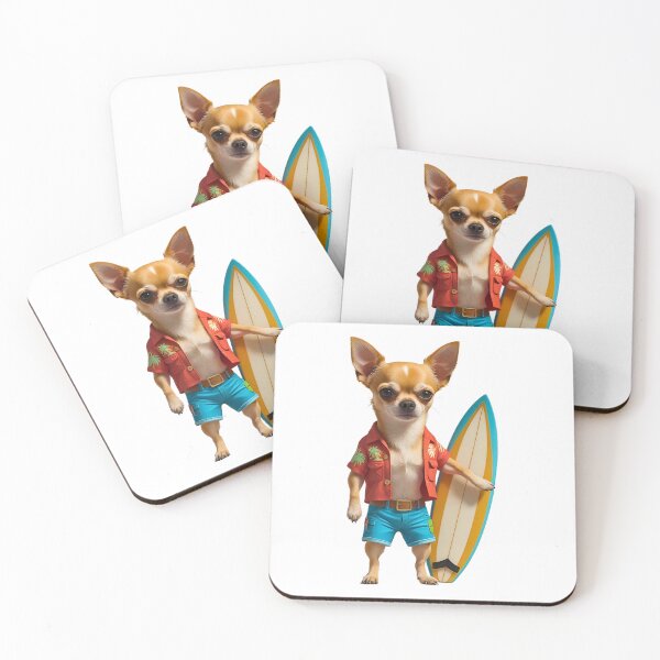 Item preview, Surfer Dude Chihuahua – Cool Beach Dog on a Wave designed and sold by Fredster1966.