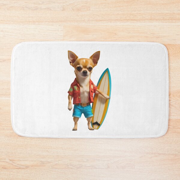 Item preview, Surfer Dude Chihuahua – Cool Beach Dog on a Wave designed and sold by Fredster1966.