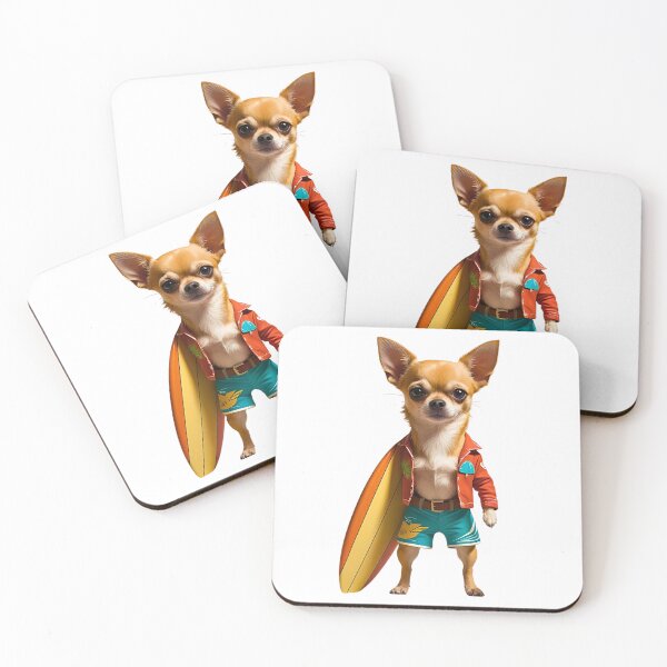 Item preview, Surfer Dude Chihuahua – Cool Beach Dog  designed and sold by Fredster1966.