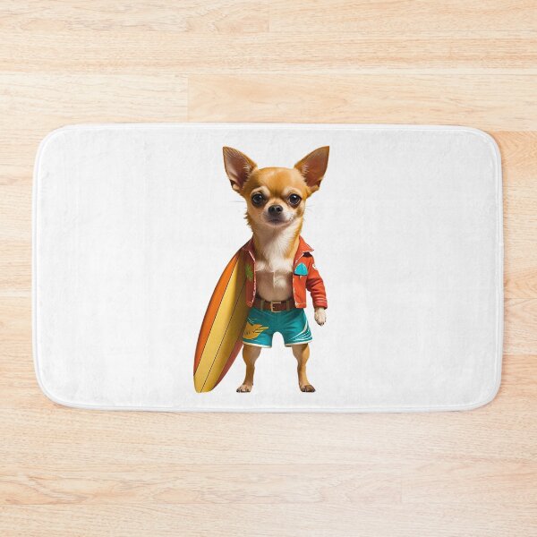 Item preview, Surfer Dude Chihuahua – Cool Beach Dog  designed and sold by Fredster1966.