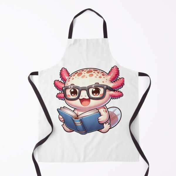 Item preview, Cute Axolotl reading a book designed and sold by njaro.