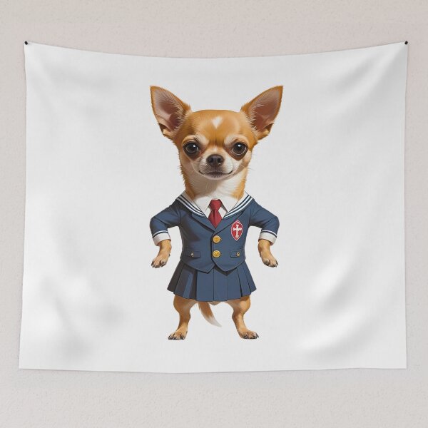 Item preview, Chihuahua Catholic School Girl – Cute & Quirky Pup in Uniform designed and sold by Fredster1966.